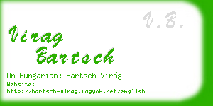 virag bartsch business card